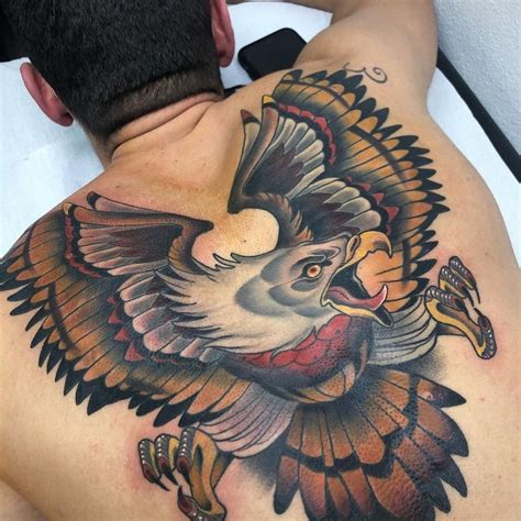 full back eagle tattoo